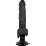 BASECOCK - VIBRATORE REALISTICO TELECOMANDO NERO 18.5 CM -O- 4CM